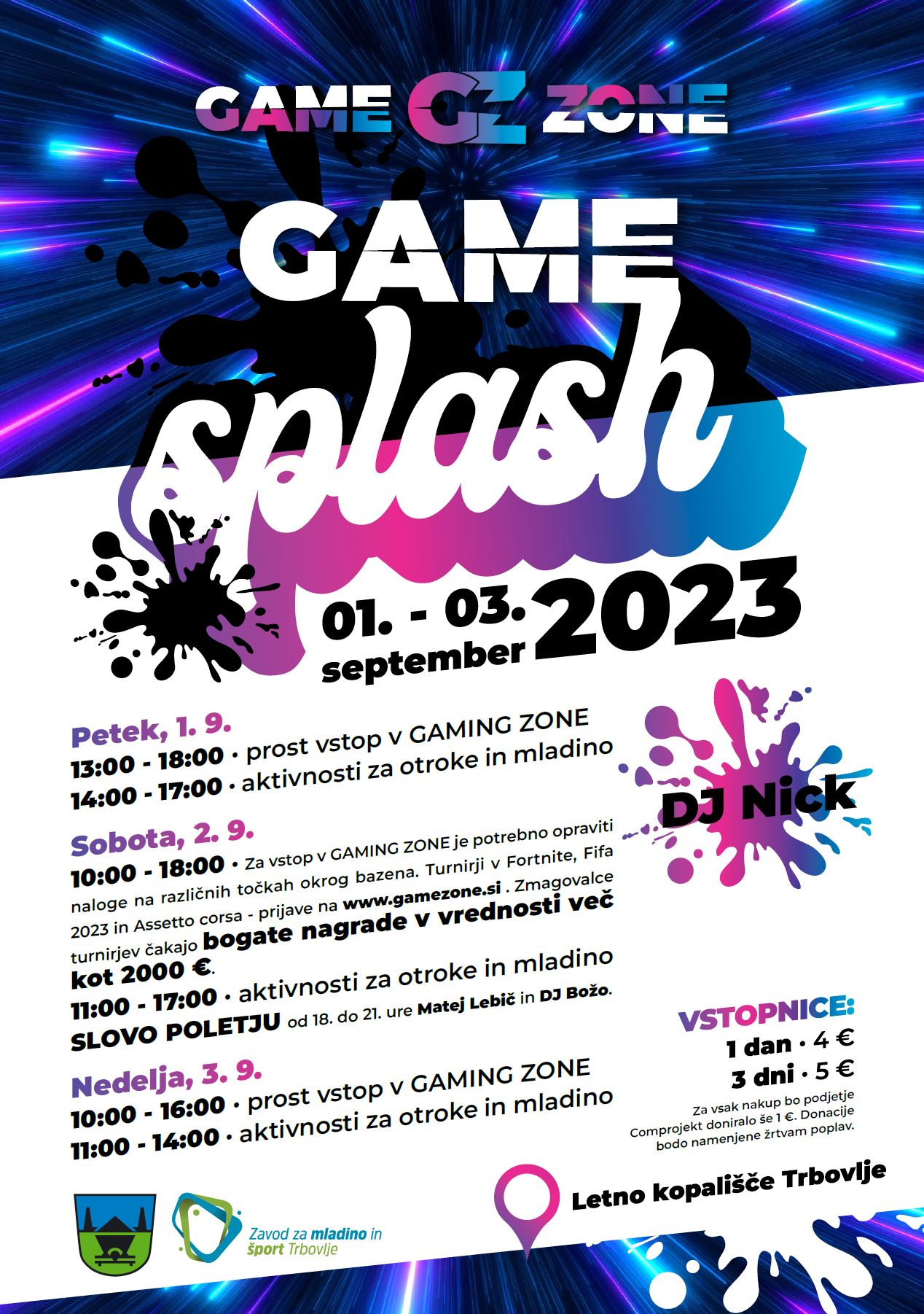 Game splash